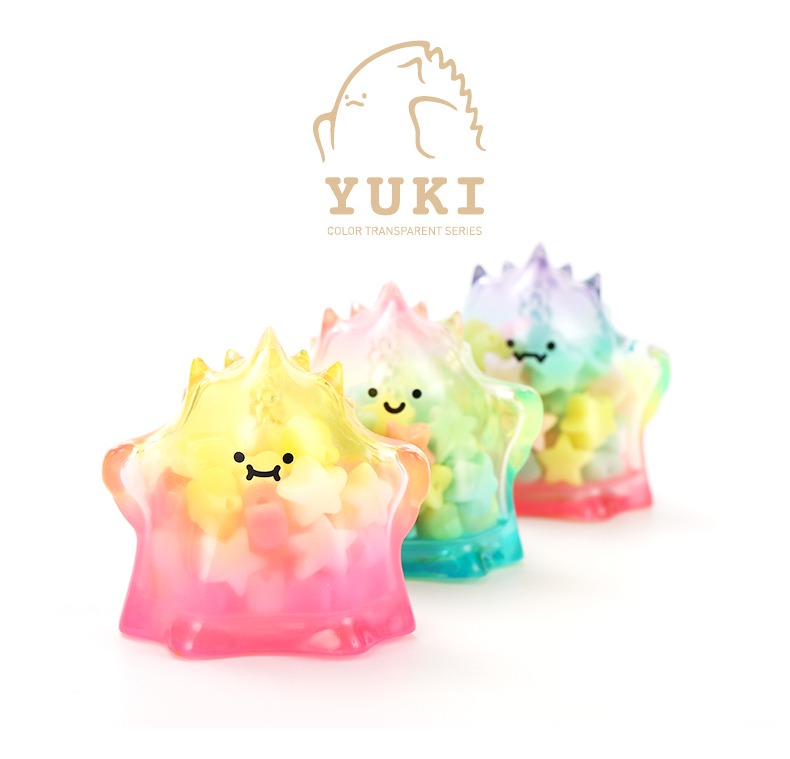 FULL SET 9pcs POPMART YUKI Colour Transparent series mini figure