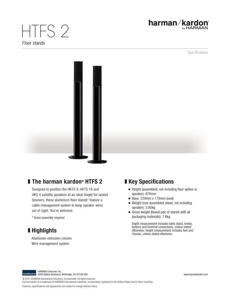 Harman Kardon HTFS 2 Audio Soundbars Speakers Amplifiers on