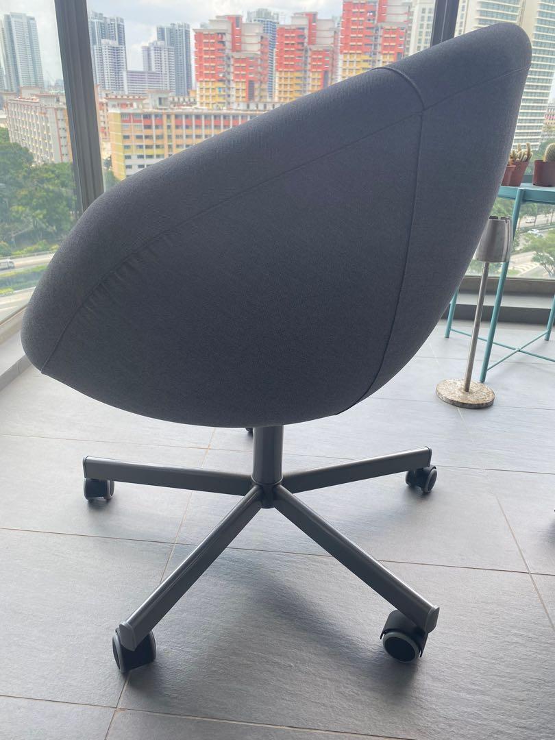 Ikea Skruvsta Swivel Vissel Grey Chair Furniture Tables Chairs On Carousell