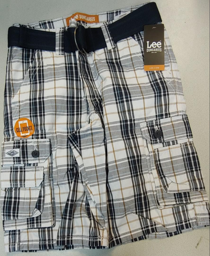 lee dungarees shorts with cell phone pocket