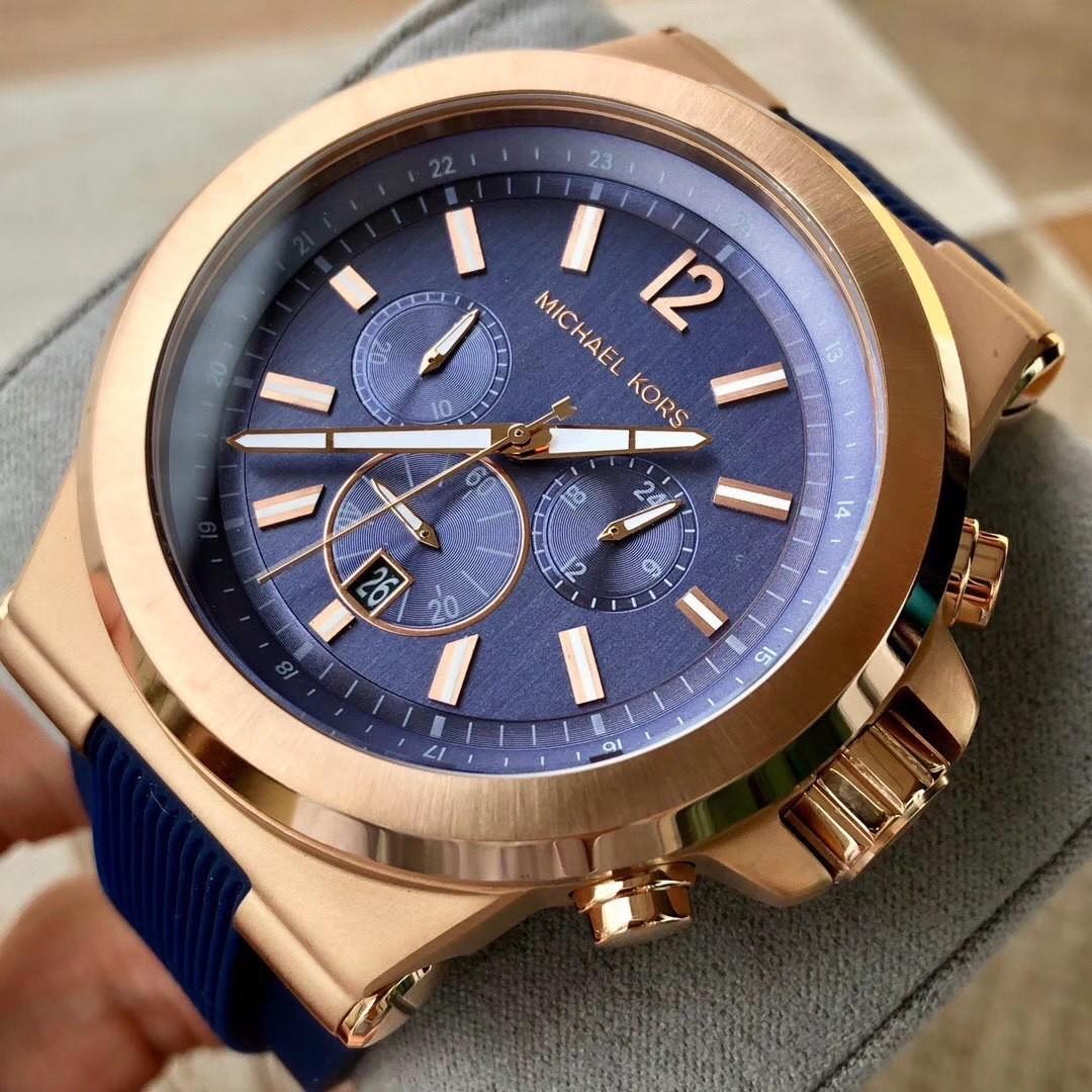 Silicone Watch Strap Fits Michael Kors Mk8184 Mk9020 Mk8729 Mens Wrist  Watch Watchband Bracelet  Watchbands  AliExpress