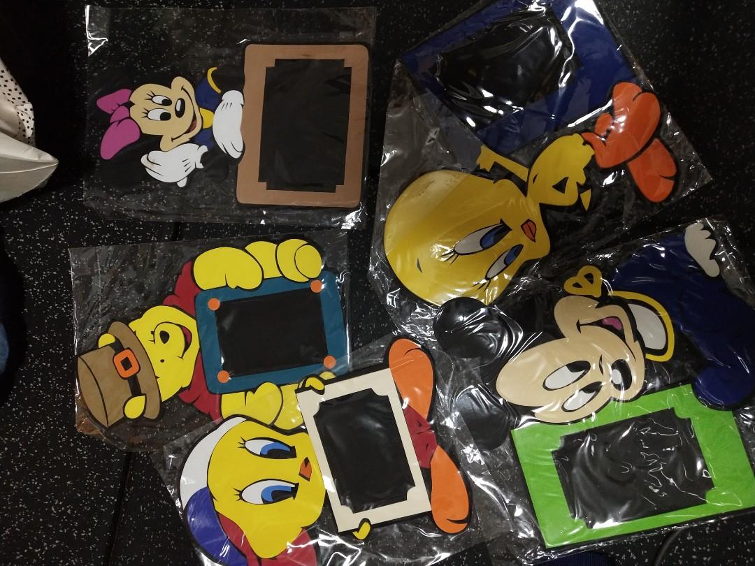 Picture frames (Category: Frames & Pictures) located in Singapore. Submitted by oddowl.347584 (Listing ID 286359333, Image 1). Description: Cartoon Character picture frames. selling at $5 each All 5 at $15.