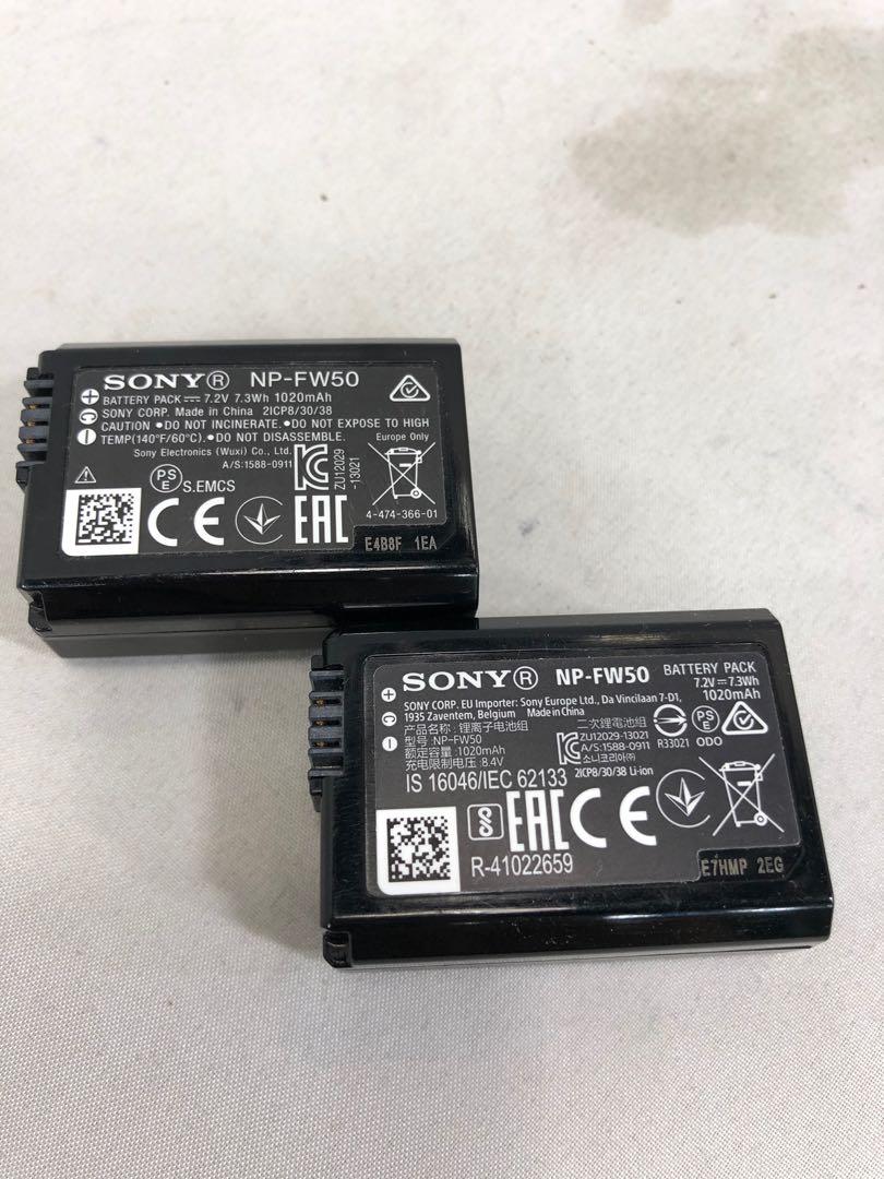 Sony np-fw50 原廠電池<不議價，謝,fixed price> for one pcs,旺角交收