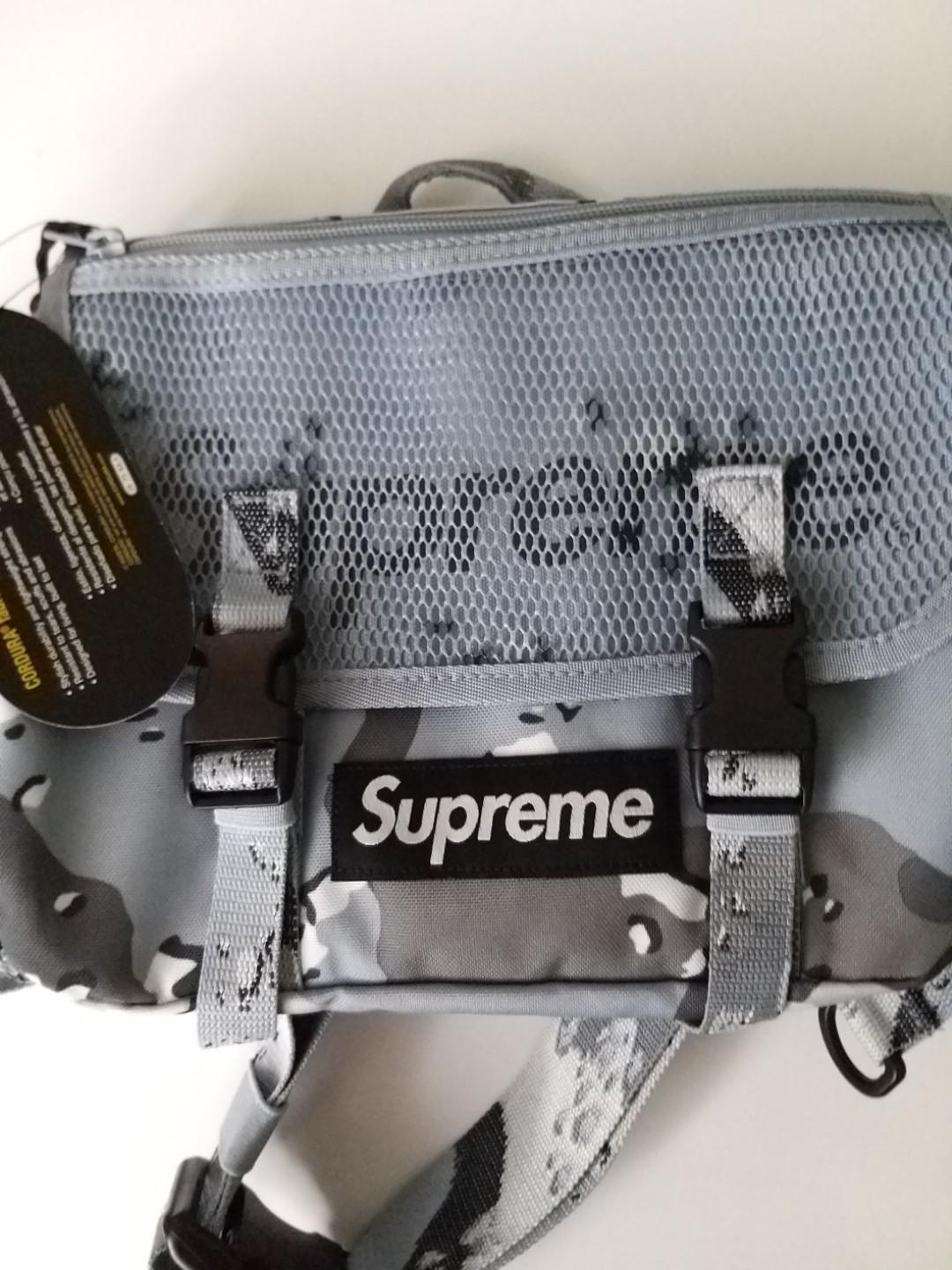 Supreme SS20 Blue Camo Waist Bag, 男裝, 袋, 腰袋、手提袋、小袋