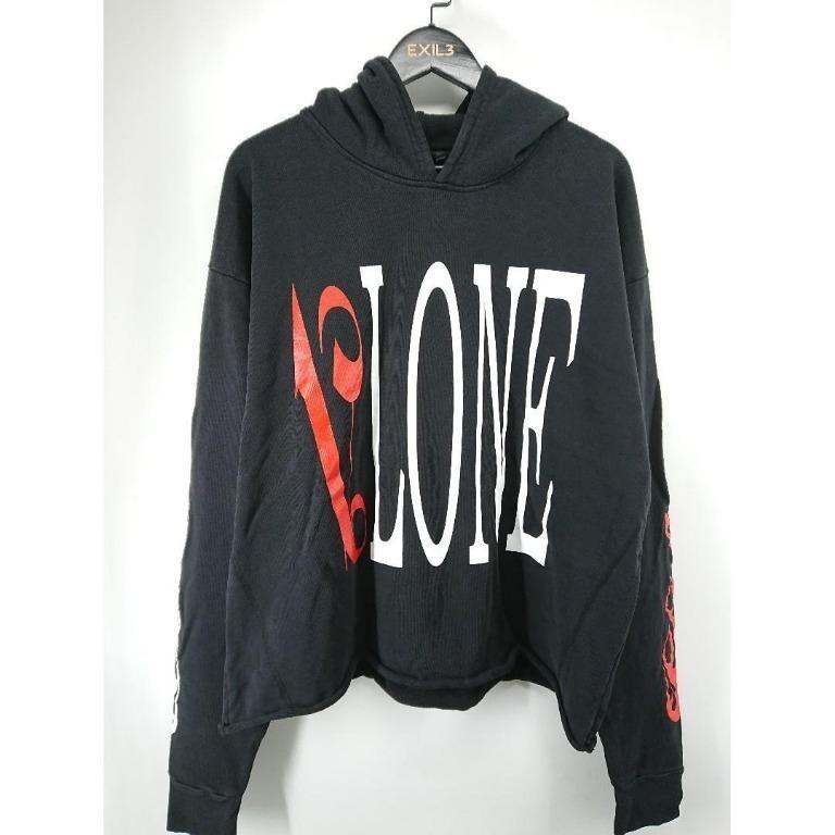 Vlone x Palm Angels Hoodie (Black/Red