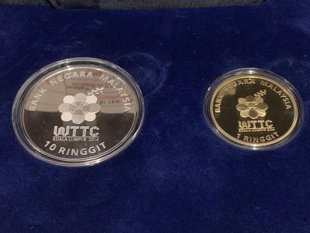 2016 WORLD TEAM TABLE TENNIS CHAMPIONSHIP Proof Silver Nordic Gold