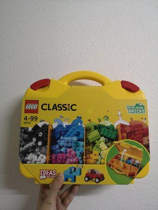Stackable lego box storage container