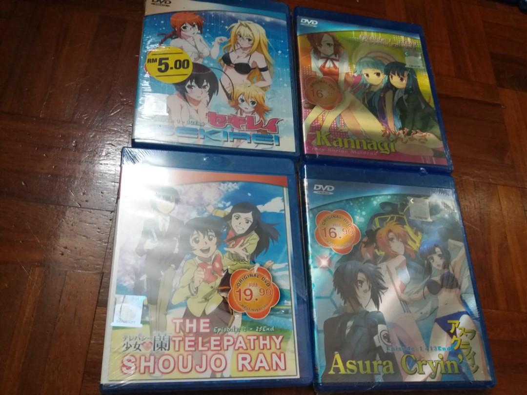 Anime Dvd Set Of 13 Sekirei Kanaagi Clannad Linebarrel New Music Media Cd S Dvd S Other Media On Carousell