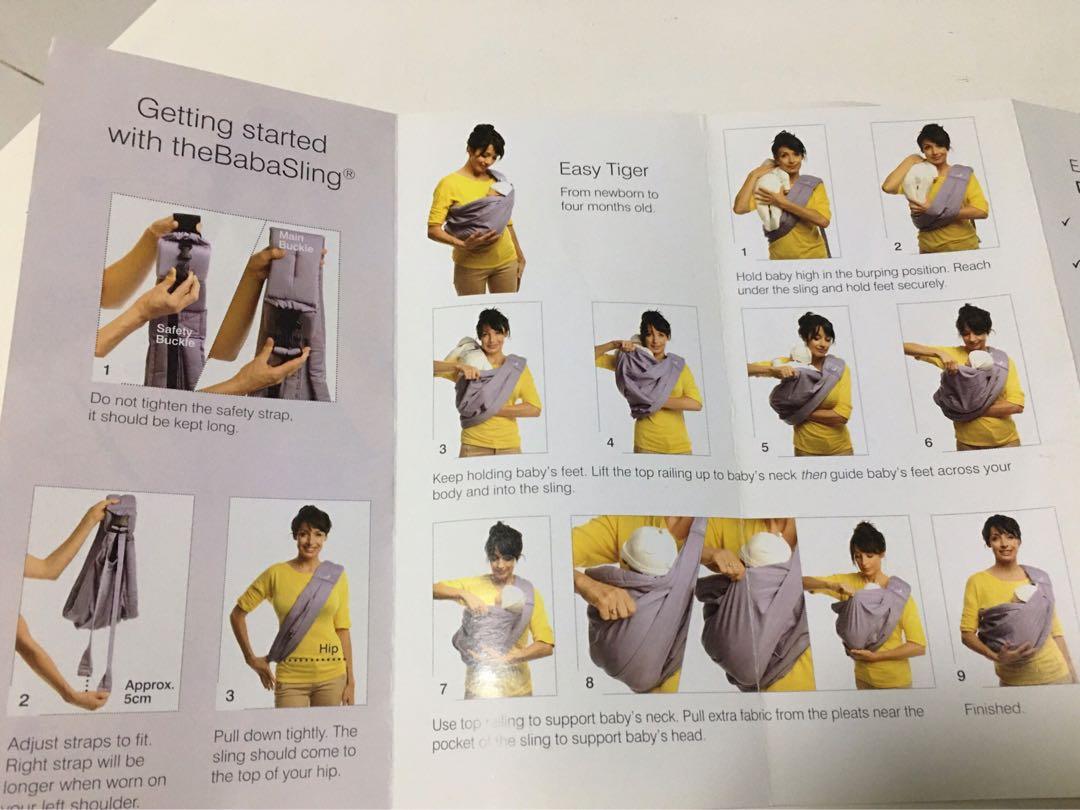 Baba Baby Sling Carrier, Babies & Kids, Strollers, Bags & Carriers on