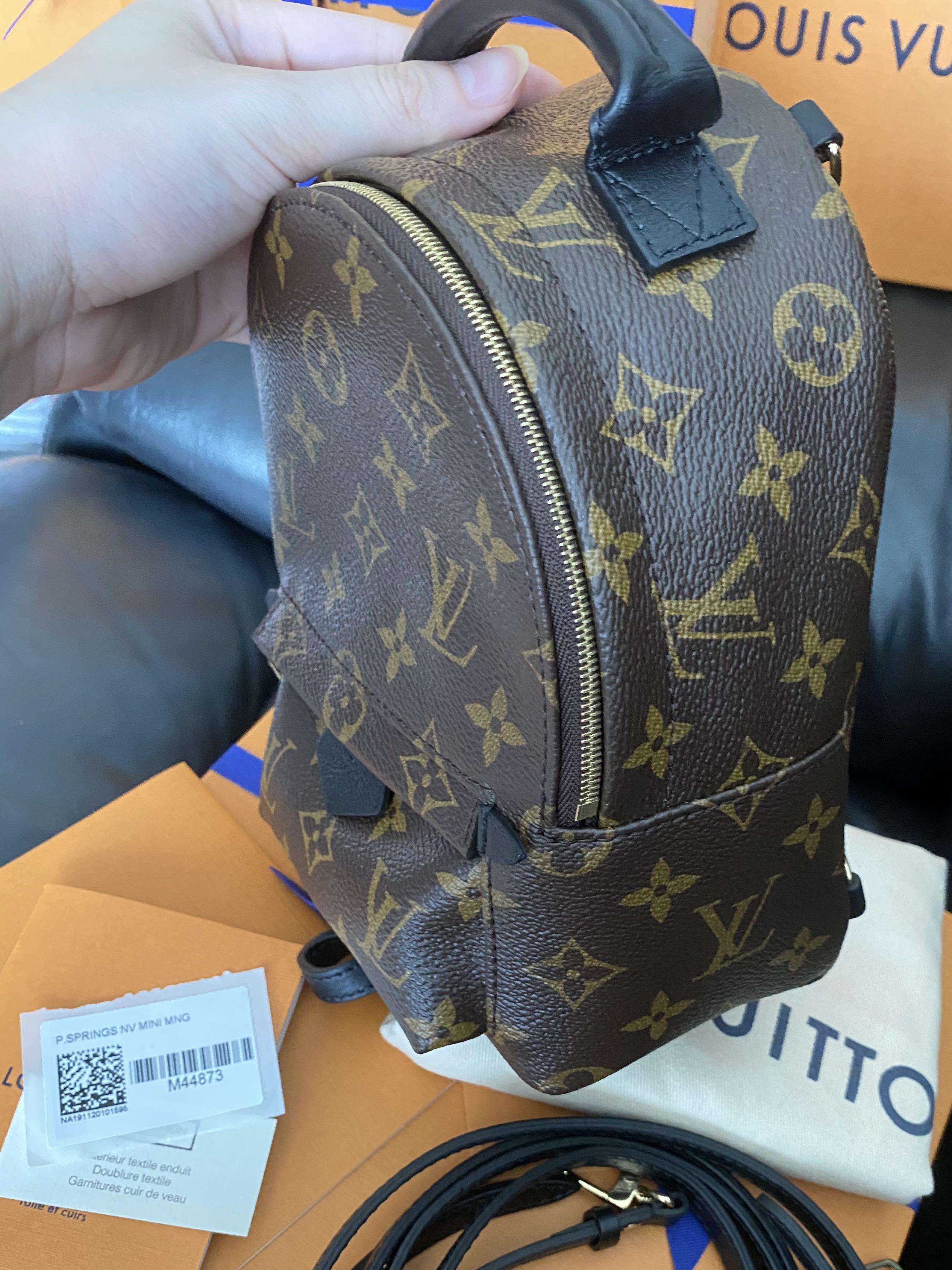 Bnib ❤️New Zip❤️ Lv Palm Spring Mini Monogram Backpack / sling bb, Luxury,  Bags & Wallets on Carousell