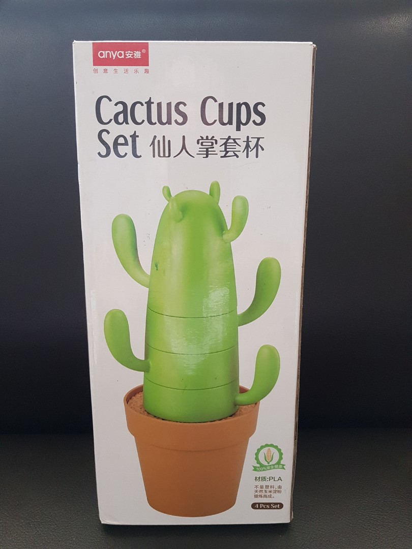Cactus Cups Set Furniture Home Living Kitchenware Tableware Coffee Tea Tableware On Carousell