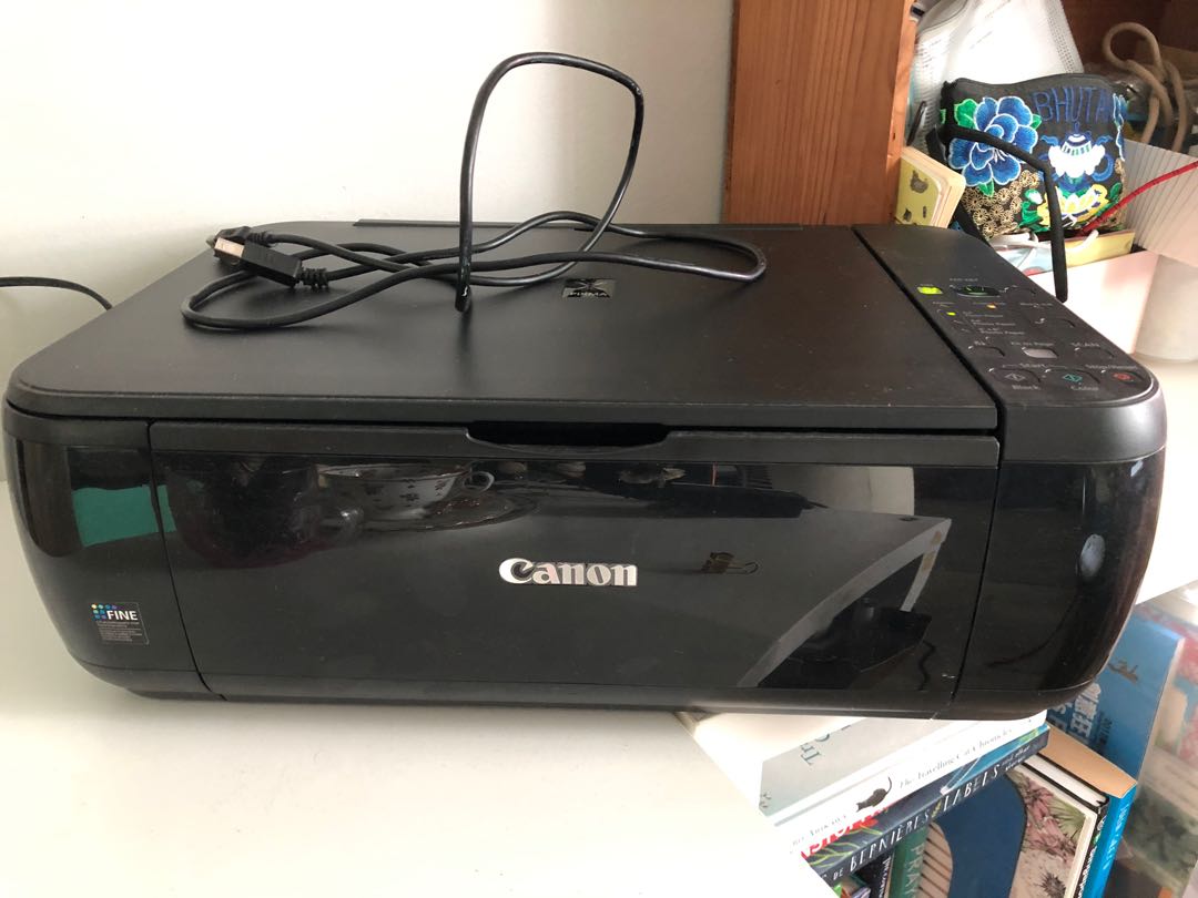 black printer with scanner