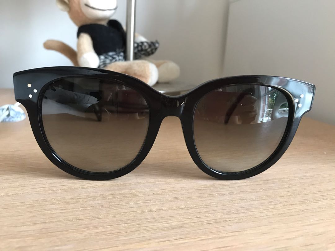 Celine Audrey Sunglasses Black Women s Fashion Watches