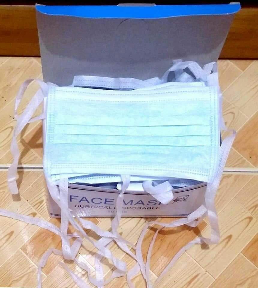 Face mask surgical disposable de tali (50 pcs. / box) (Category: Everything Else Others) located in Rodriguez. Submitted by darlene555 (Listing ID 286463618, Image 2). Description: Pre - order ☞ Php 600 Face mask surgical disposable de tali (50 pcs. / box) Guaranteed original manufacture in the Philippines First payment policy before shipping Note : by April 21 available (limited stock only) 📲 09195992278.
