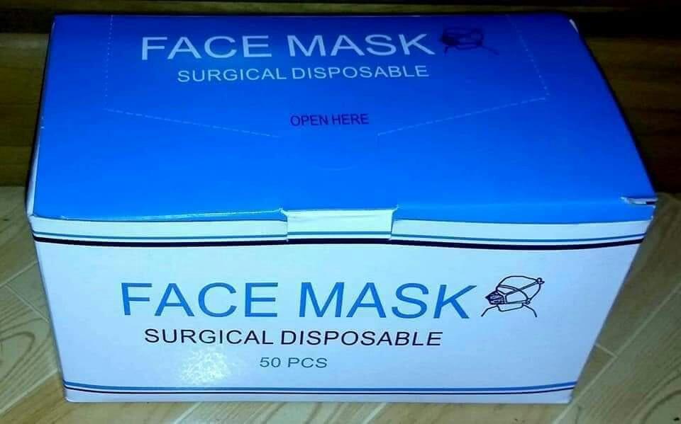 Face mask surgical disposable de tali (50 pcs. / box) (Category: Everything Else Others) located in Rodriguez. Submitted by darlene555 (Listing ID 286463618, Image 1). Description: Pre - order ☞ Php 600 Face mask surgical disposable de tali (50 pcs. / box) Guaranteed original manufacture in the Philippines First payment policy before shipping Note : by April 21 available (limited stock only) 📲 09195992278.