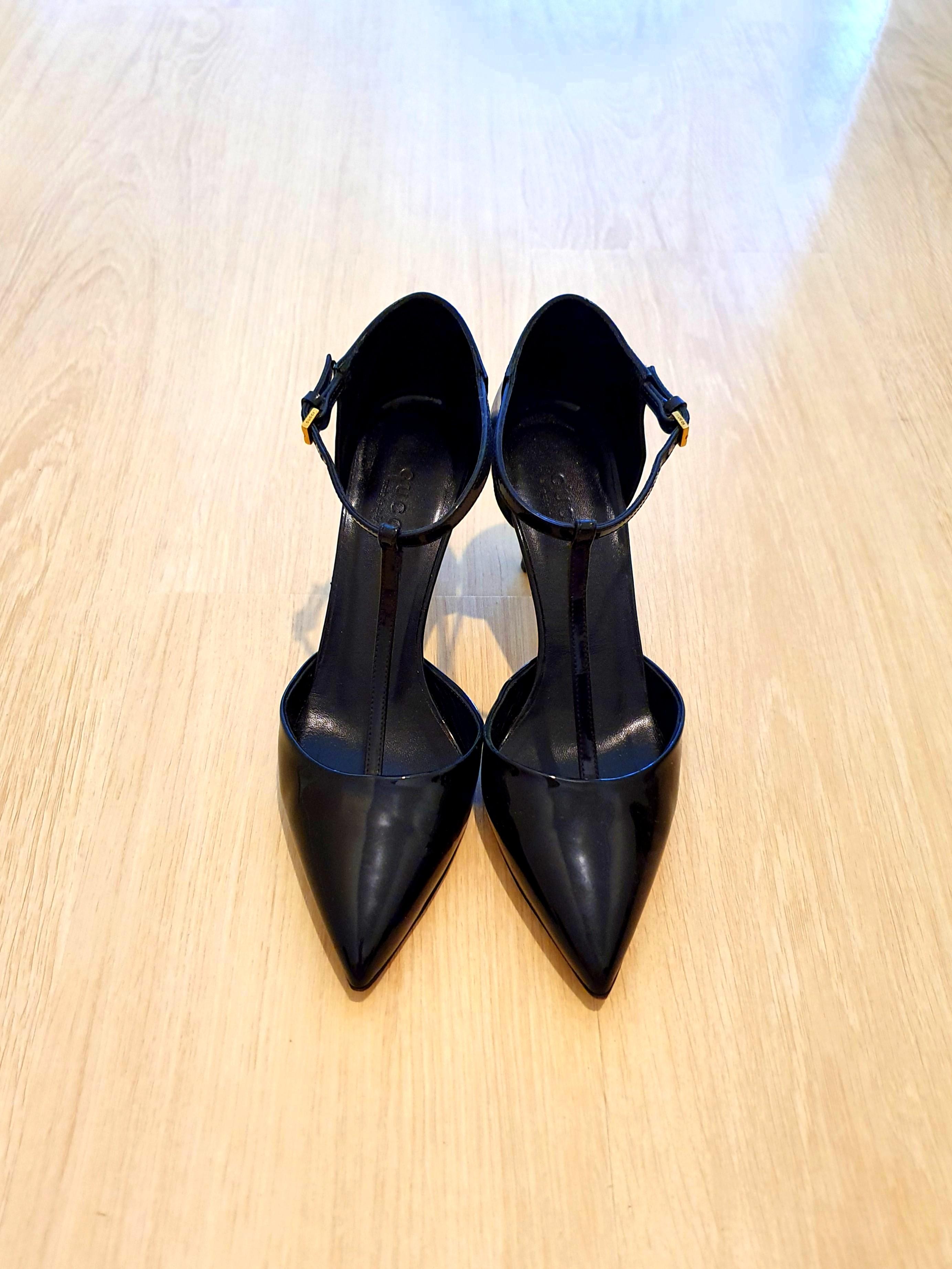 gucci shoes black heels