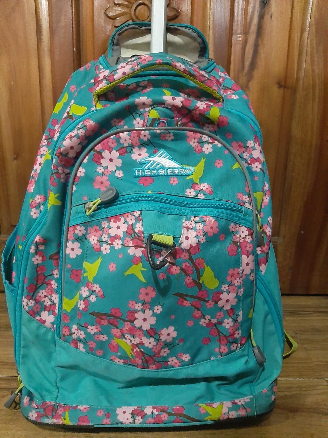 high sierra floral backpack