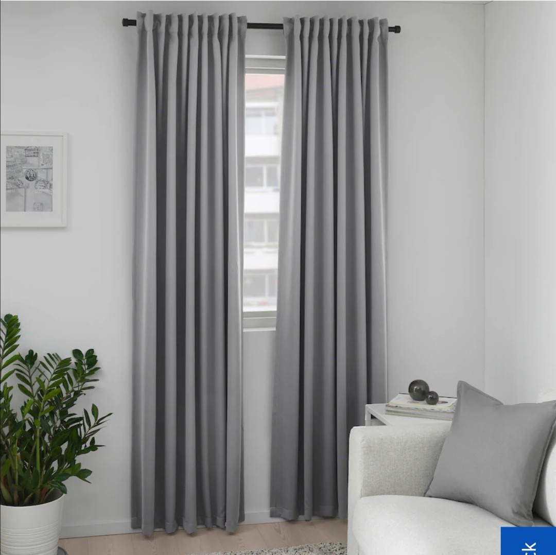 IKEA MAJGULL curtains, Furniture, Home Decor, Others on Carousell