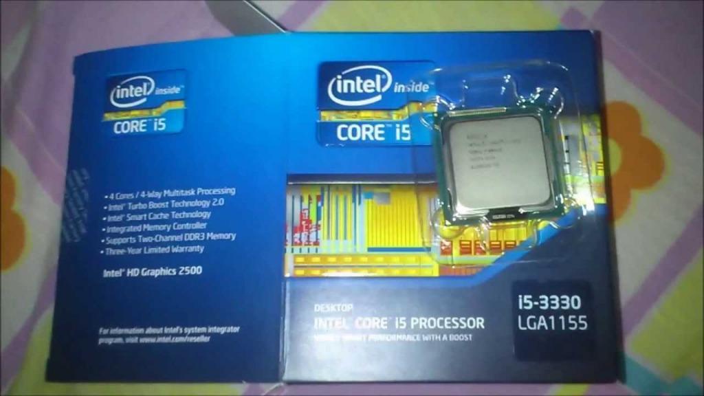 Intel i5-3330 Processor 6M Cache, up to 3.20 GHz LGA 1155 (Category: Computer Parts) located in Quezon City. Submitted by besteinpc (Listing ID 286425663, Image 3). Description: Intel i5-3330 Processor 6M Cache, up to 3.20 GHz LGA 1155 Performance # of Cores 4 # of Threads 4 Processor Base Frequency 3.00 GHz Max Turbo Frequency 3.20 GHz Cache 6 MB Intel® Smart Cache Bus Speed 5 GT/s TDP 77 W.