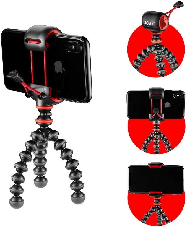 JOBY GorillaPod Starter Kit for Smartphones (Category: Tripods & Monopods) located in Manila. Submitted by techsmartph (Listing ID 286458414, Image 3). Description: The tripod's ball-and-socket design enables you to stand it on any surface or wrap and hold onto any tree branch or railing you can find. The 1/4""-20 threaded camera mount allows you to thread on a compact camera or other accessories with the same size socket. The flashlight/micropho