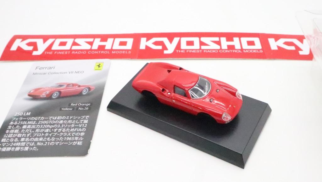 KYOSHO 京商1/64 Ferrari 250 LM 京商意大利法拉利合金模型車RED, 興趣