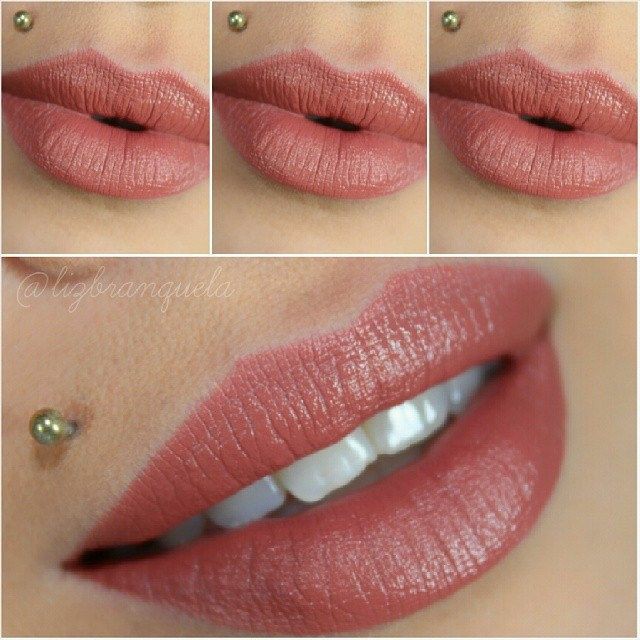satin lipstick in mocha