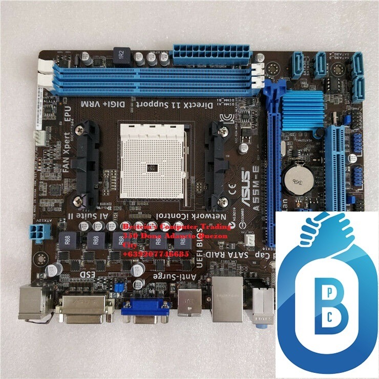 MOTHERBOARD, ASUS A55M-E MICRO ATX SOCKET FM2+ DDR3, Computers & Tech ...
