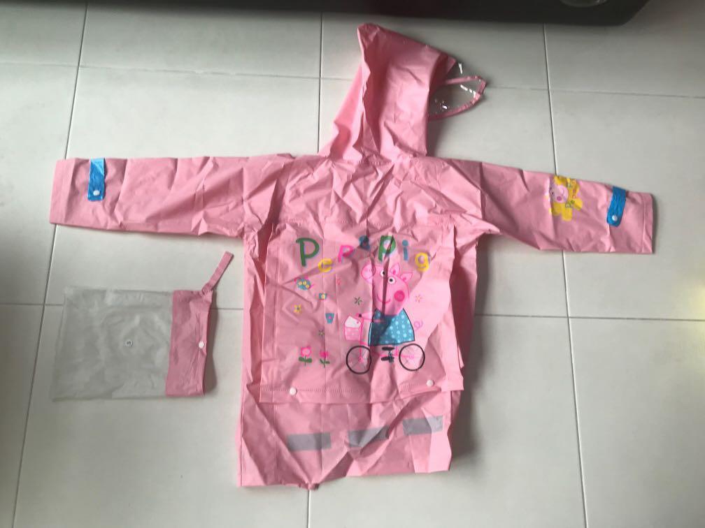 New cute peppa pig raincoat Small size Babies Kids Babies