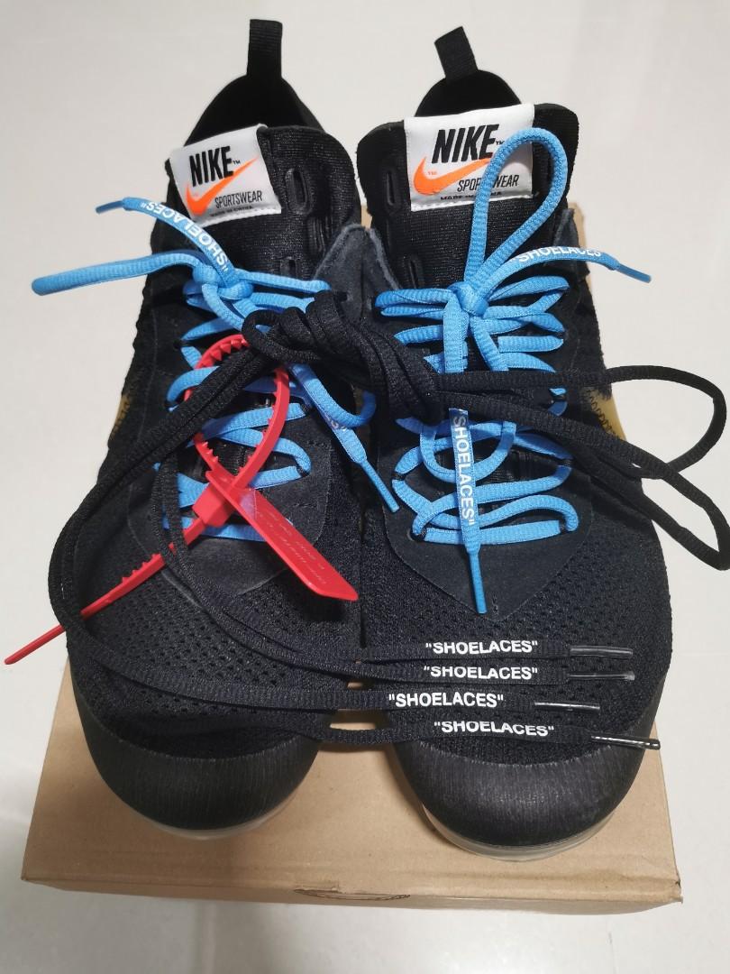 off white vapormax orange laces