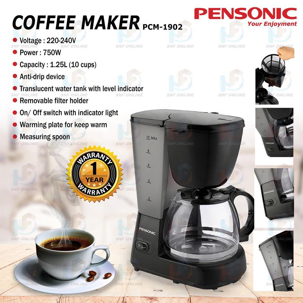 Pensonic 1.2L Coffee Maker PCM 1900 PCM 1902