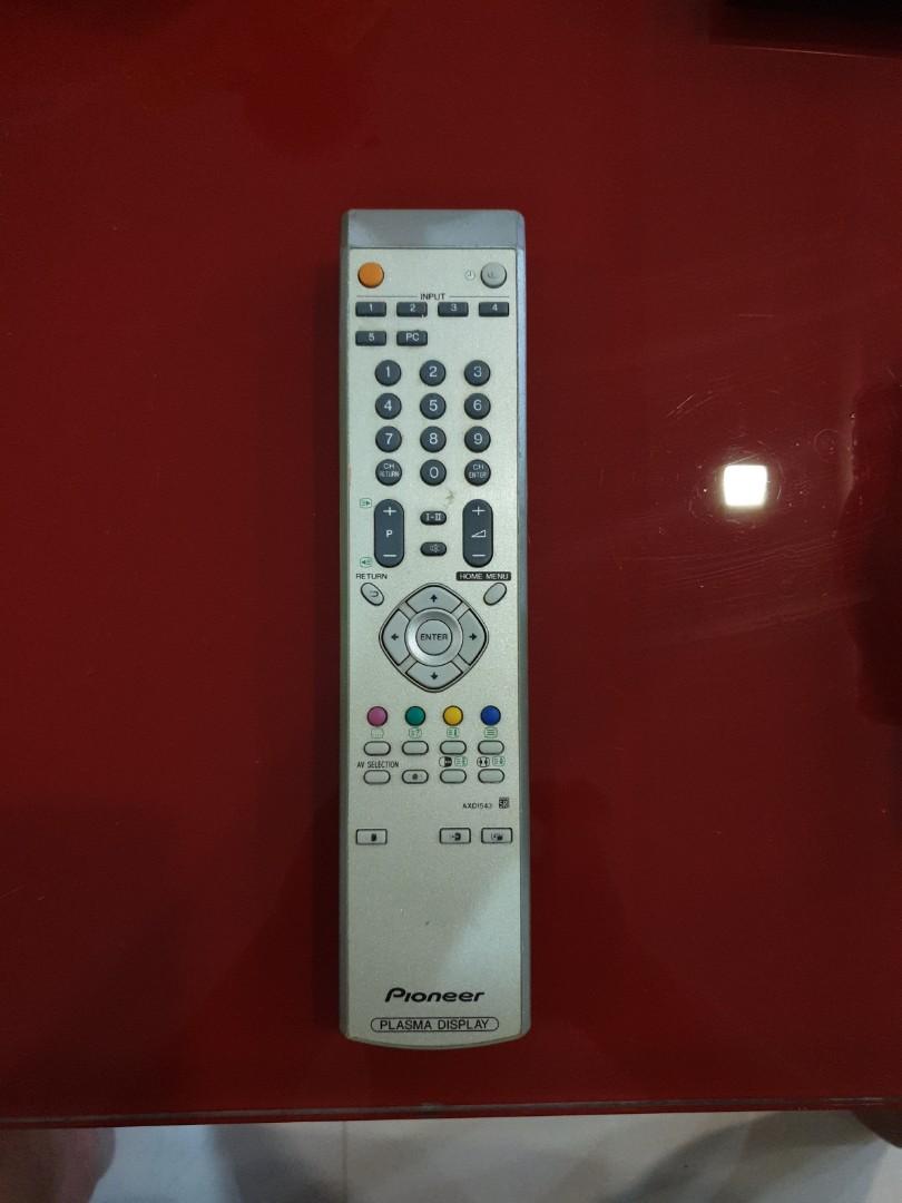 Pioneer plasma display TV remote, TV & Home Appliances, TV