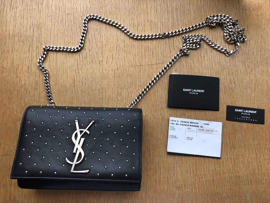 ysl studded bag