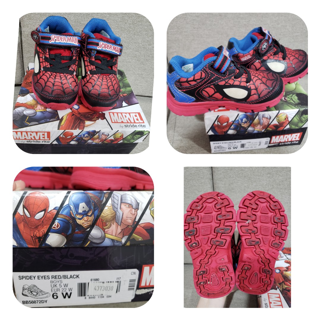 stride rite spider man shoes