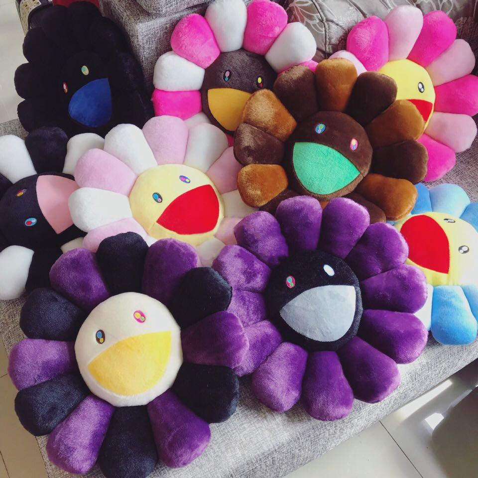 Takashi Murakami Sunflower plush pillow prototype, Hobbies & Toys,  Stationary & Craft, Handmade Craft on Carousell