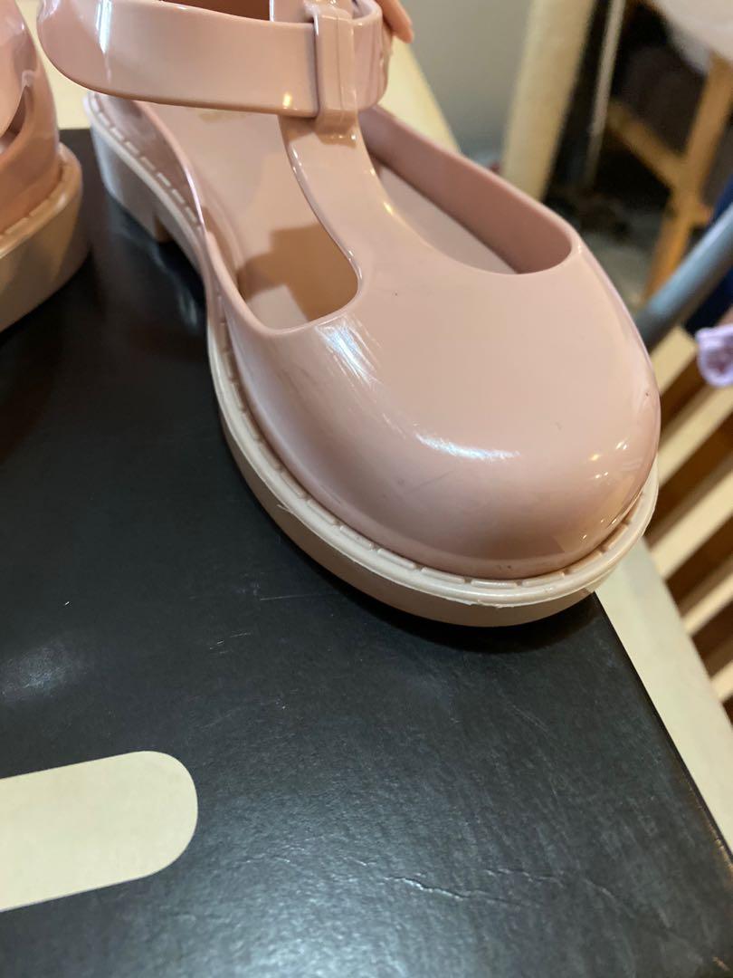 US 11 Mini Melissa Kazakova Pink Beige Shoes