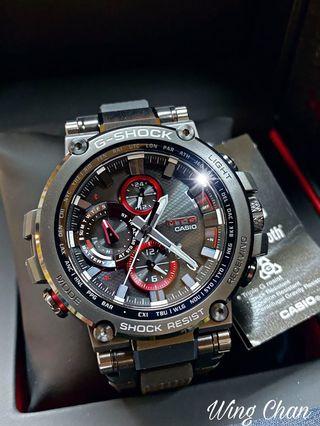 Casio g-shock watch MTG-B1000B-1AER MTG-B1000B-1 黑殼膠帶