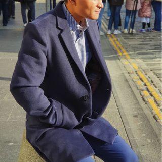 MURAH Primark Navy Blue Coat