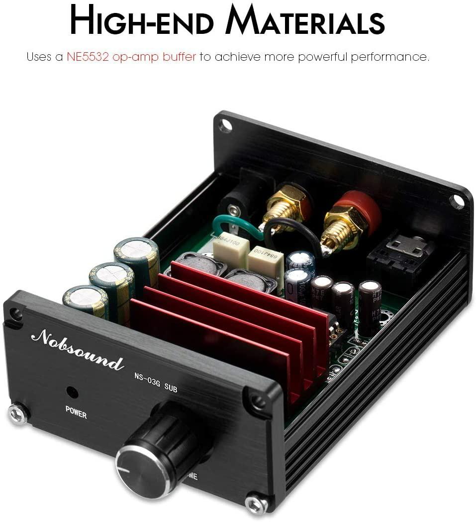 (519) Nobsound NS03G Subwoofer Amplifier 100W Mini Sub Power Amp (Black), Audio, Soundbars