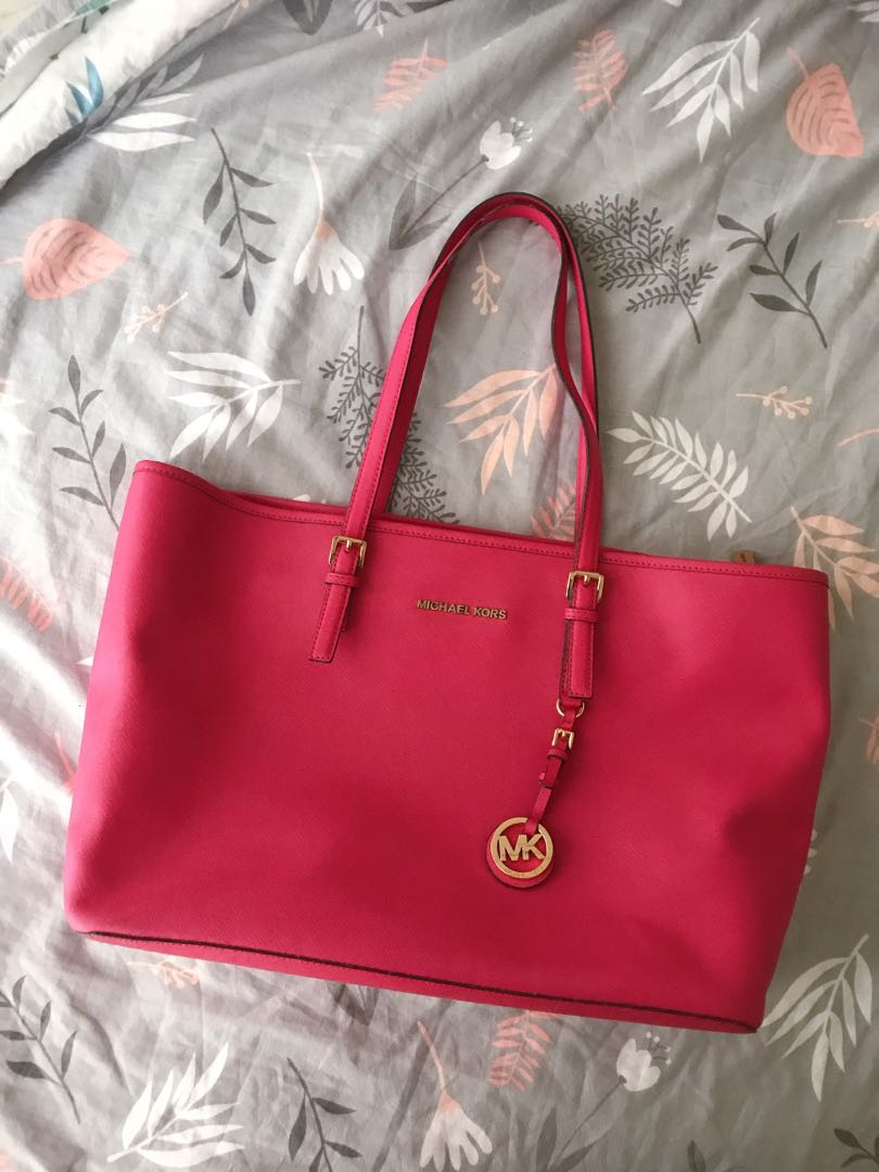pink michael kors handbag