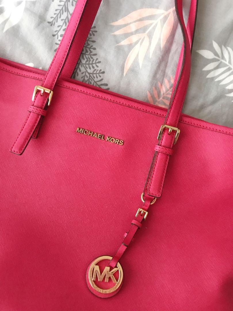 Hot pink MK online bag