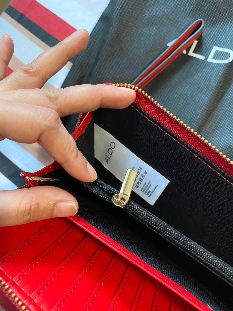 Aldo red clearance wallet