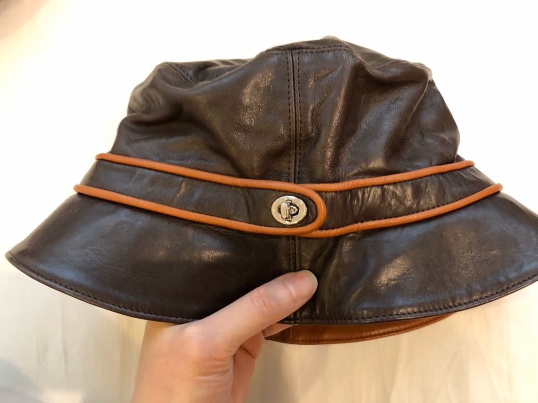 Authentic Vintage Leather Coach Bucket 