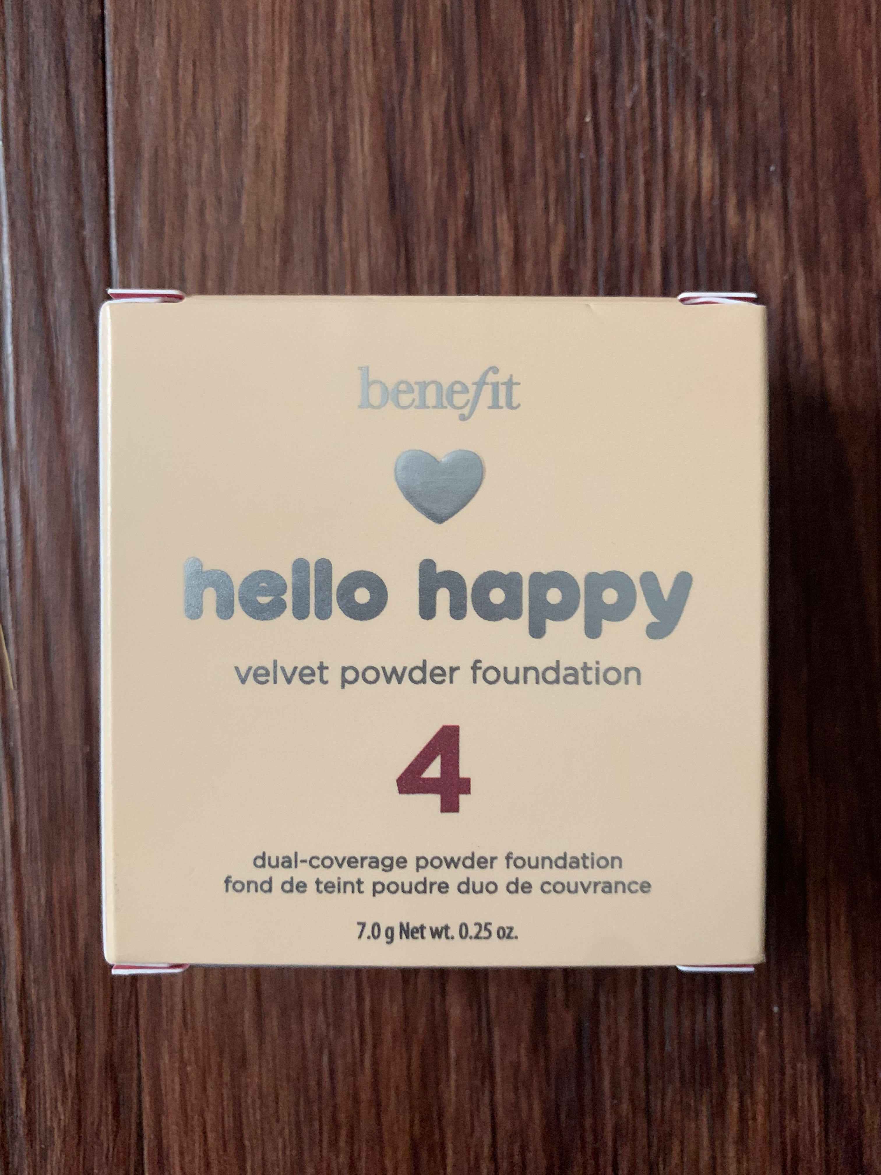 Benefit Hello Happy Velvet Powder Foundation 4 (Category: Makeup) located in Makati City. Submitted by kbernalcloset (Listing ID 286583300, Image 1). Description: .
