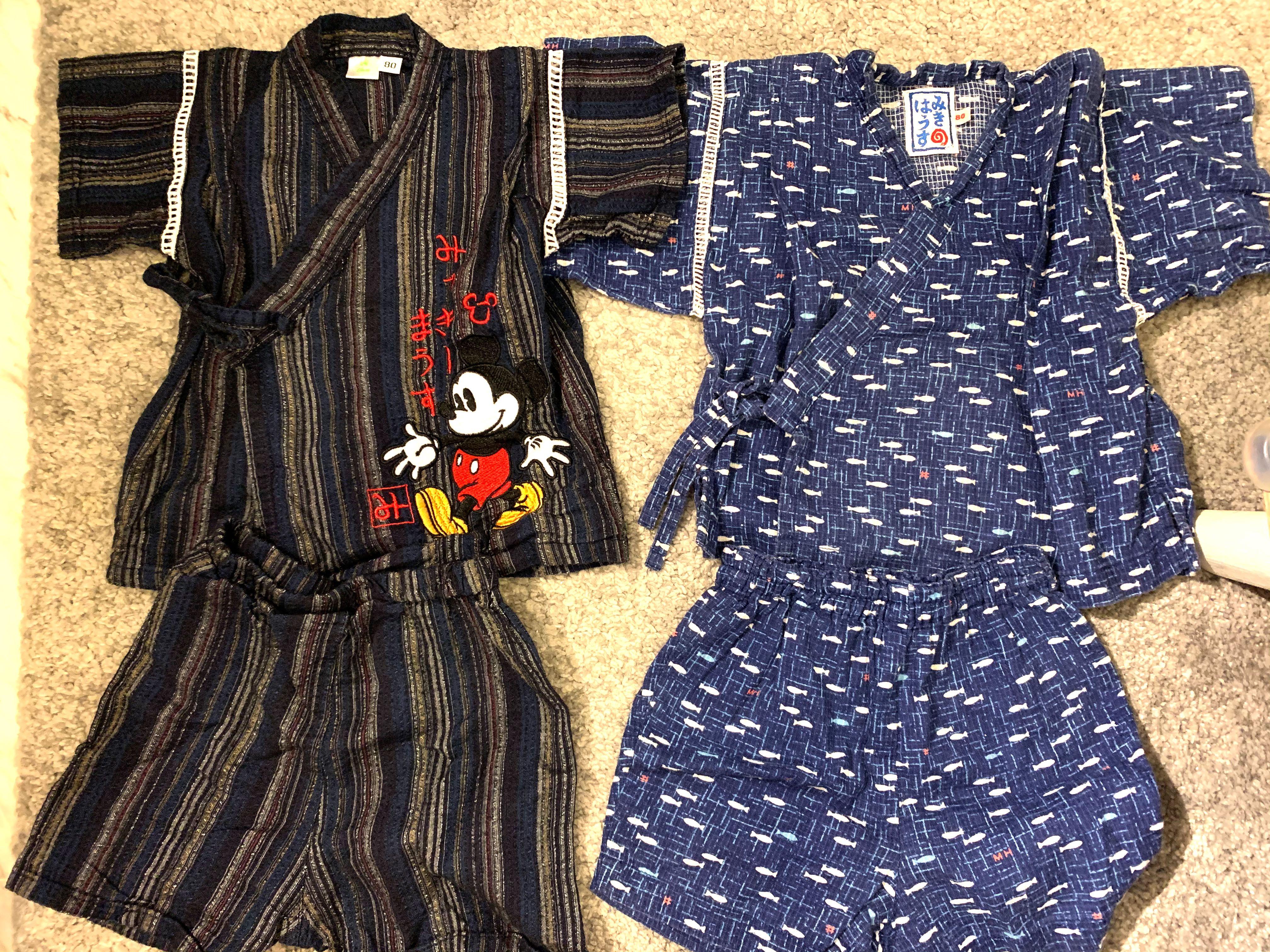 Bundle Boy Jinbei/Kimono 12-24 months 1-2 years old, Babies & Kids, Babies  Apparel on Carousell