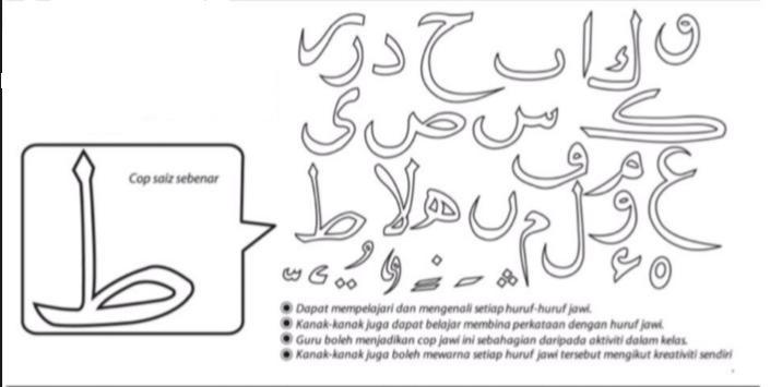C Cop Huruf Jawi R Books Stationery Stationery On Carousell