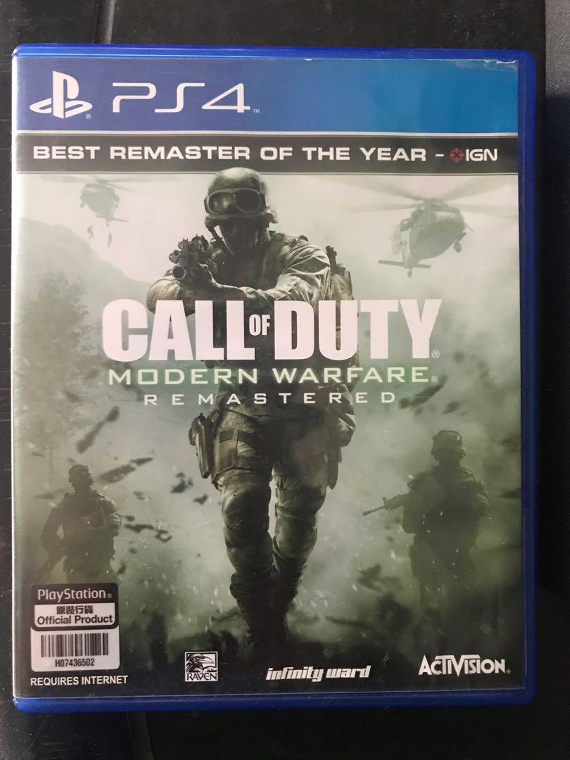 Call Of Duty Modern Warfare Remastered Video Gaming Video Games