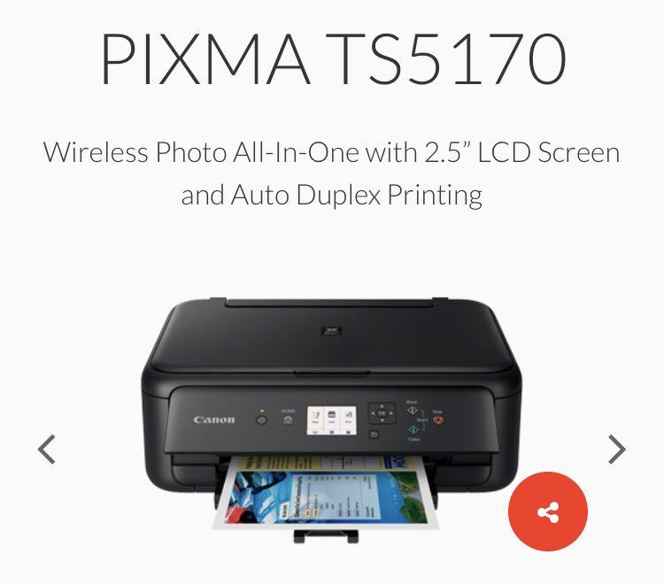 Canon Pixma Ts5170 Printer Electronics Others On Carousell
