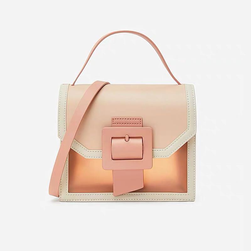 Charles and Keith CK see through buckled jelly square crossbody sling bag Women s Fashion Bags Wallets Cross body Bags on Carousell