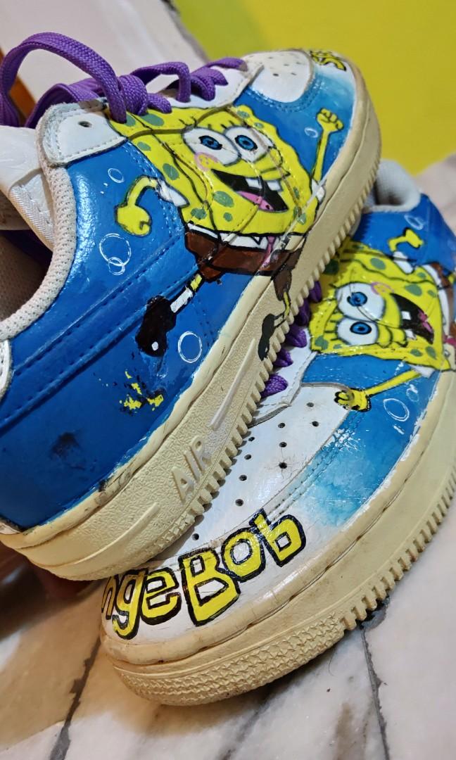 MEN50 Custom Nike Air Force 1 Spongebob 