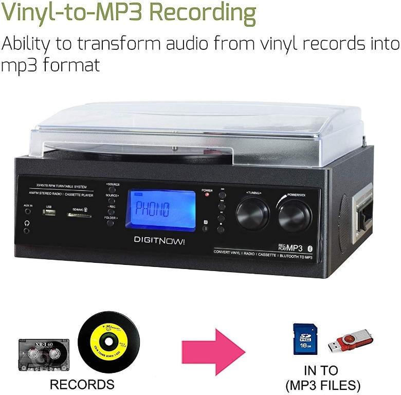 Tocadiscos De Vinilo Bluetooth Vinyl Plattenspieler,with